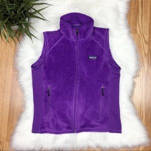 PATAGONIA Purple Polartec Fleece Vest Size S